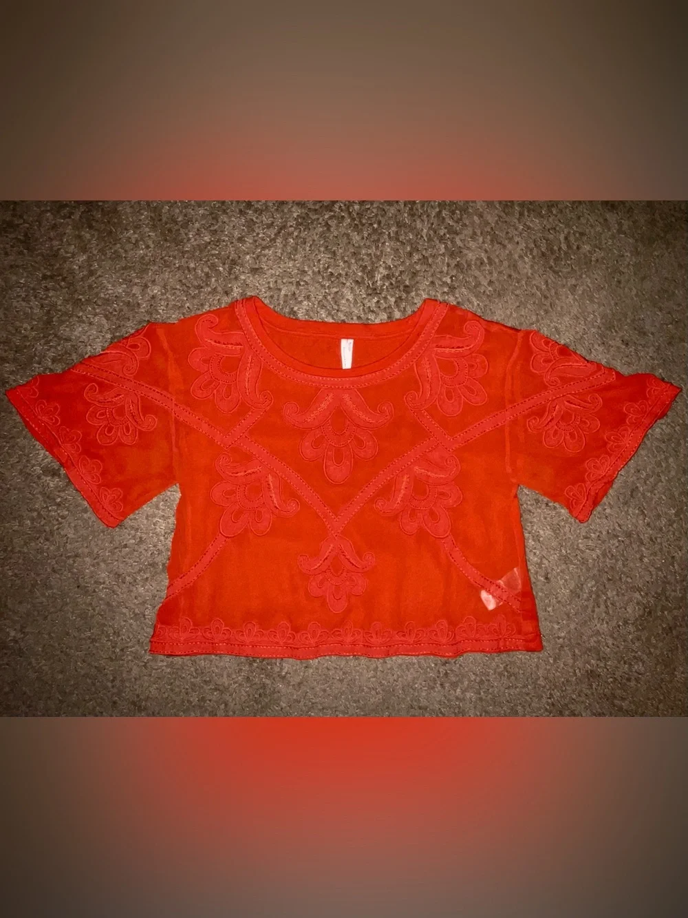 Anthropologie top vibrant